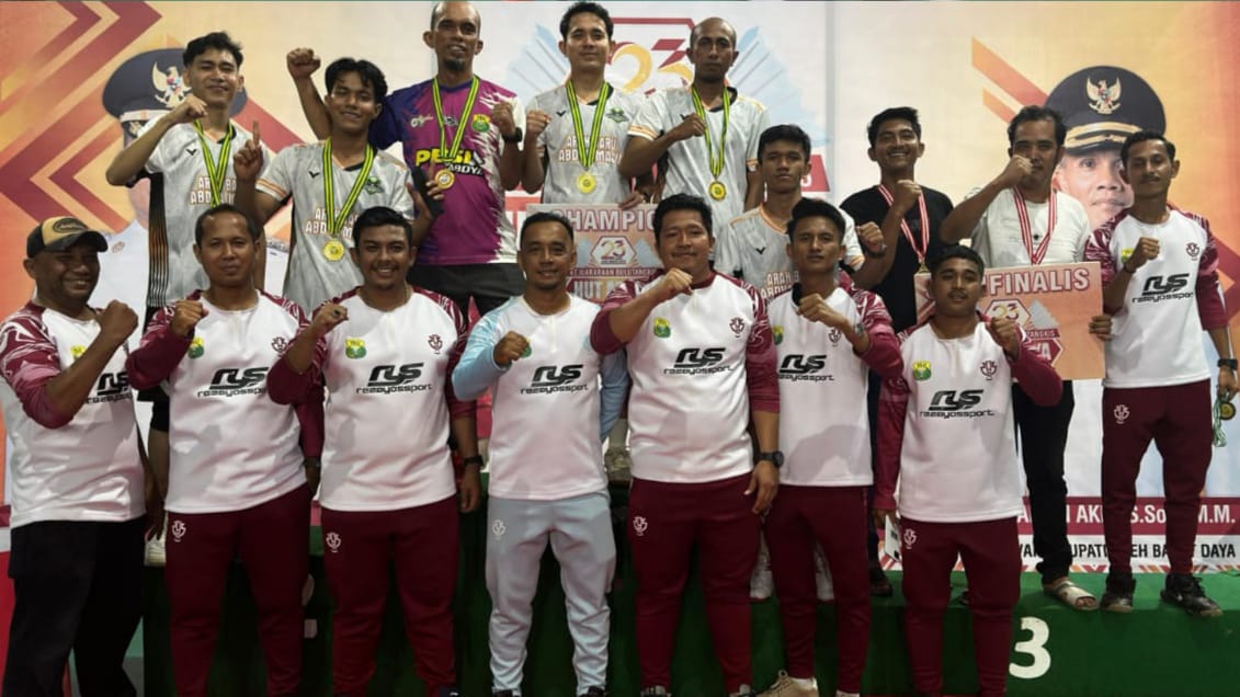 Baru Pertama Ikut, PB Pratama Mandiri Langsung Sabet Juara Umum di Turnamen Bulu Tangkis HUT Abdya