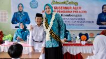 Bunda PAUD Aceh Kampanyekan Gizi Seimbang di Abdya, Ajak Anak Gemar Minum Susu dan Makan Telur